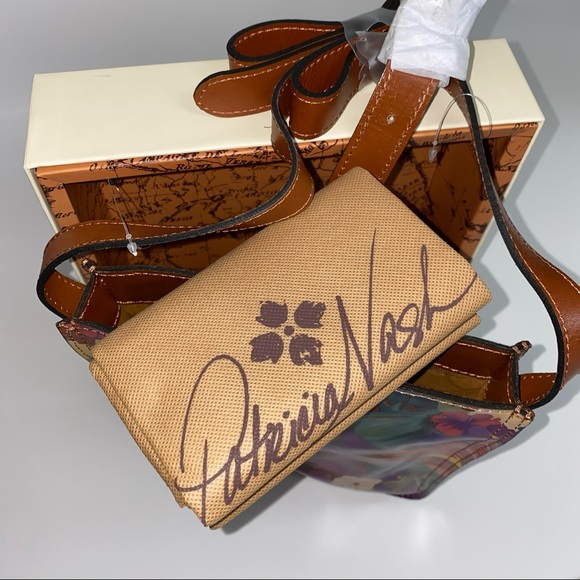 NWT Patricia Nash Floral Venezia Crossbody Bag - Picture 4 of 6